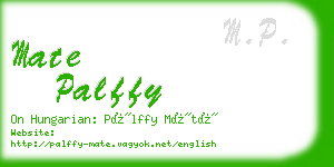 mate palffy business card